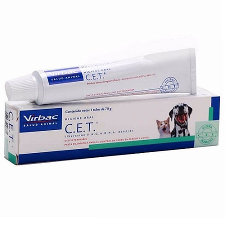 Cet Pasta Dental Enzimática 70g C.e.t para Cães e Gatos - Virbac