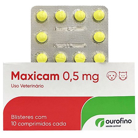 Maxicam 0,5mg Anti-inflamatório 10 Comprimidos Cartela Avulsa + Bula