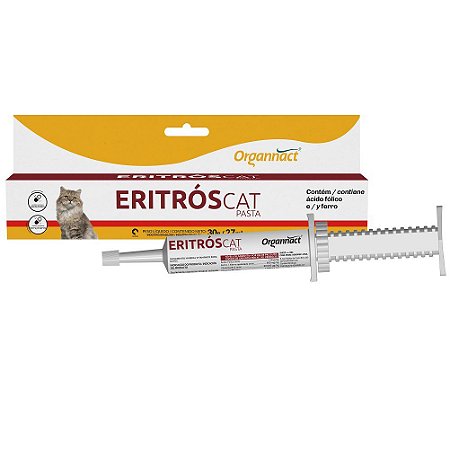 Suplemento Vitamínico Organnact Eritrós Cat Pasta 30g