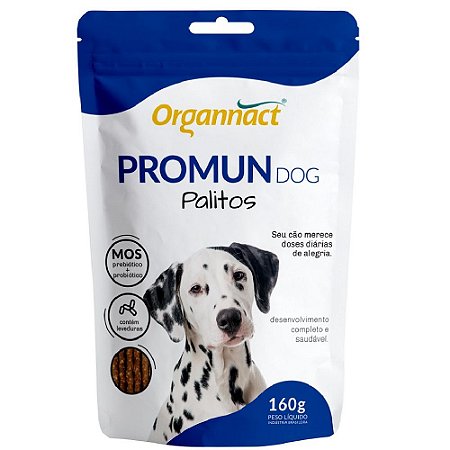 Suplemento Vitamínico Organnact Promun Dog Palito 160g sachê