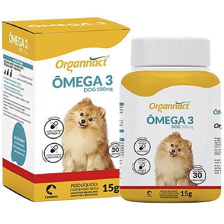 Suplemento Vitamínico Organnact Ômega 3 500 dog  30 cápsulas