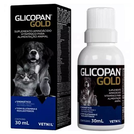 Suplemento Vitamínico Glicopan Gold 30ml - Vetnil