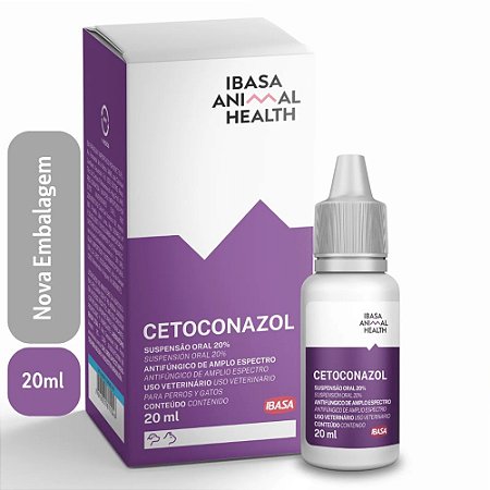 Antifúngico Cetoconazol Suspensão 2% Ibasa 20ml