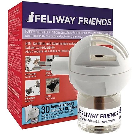 Feliway Friends Difusor com Refil 48ml cada - Ceva