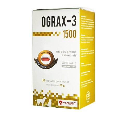 Suplemento Vitamínico Ograx-3 1500 - Avert