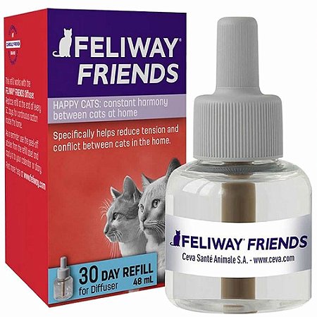 Feliway Friends Refil 48ml - Ceva diminuição de conflitos