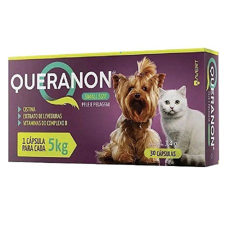 Queranon 5kg Small Size Suplemento Vitamínico 30 Cápsulas -  Avert