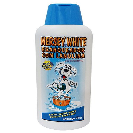 Sabão líquido Mersey Branqueador White para Cães 500ml