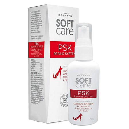 Loção Hidratante Soft Care Psk Repair System 50g Pet Society