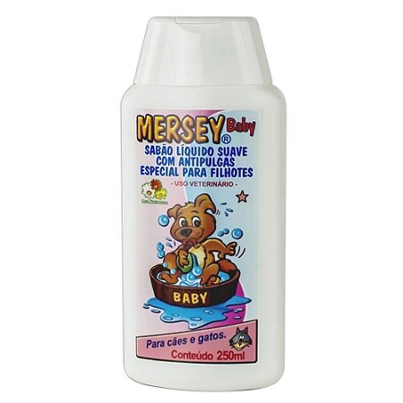 Mersey Baby Sabão Líquido para Cães e Gatos Filhotes 250ml
