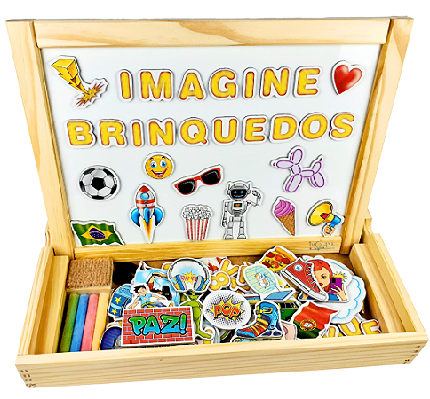 Lousa Infantil Magnética Imã Pop Letras Brinquedos Educativos