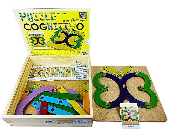 Brinquedo Educativo Puzzle Cognitivo Formas Letras Números