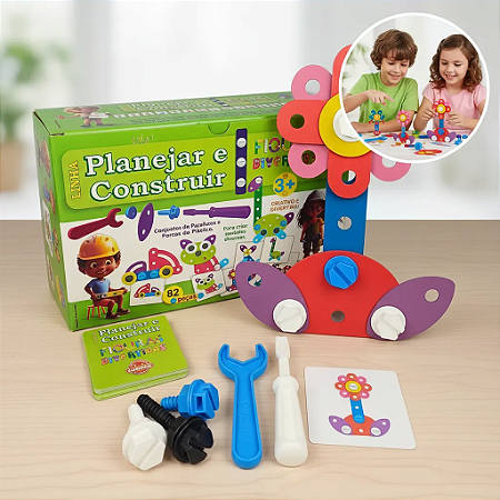 Brinquedo De Montar Educativo Construir Figuras Divertidas