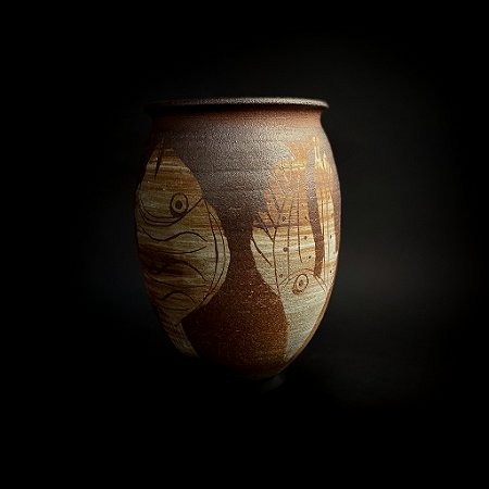 VASO RÚSTICO DE PEIXE
