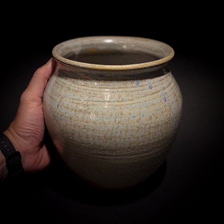 VASO MÉDIO RUTILO MULTICOR RISCADO