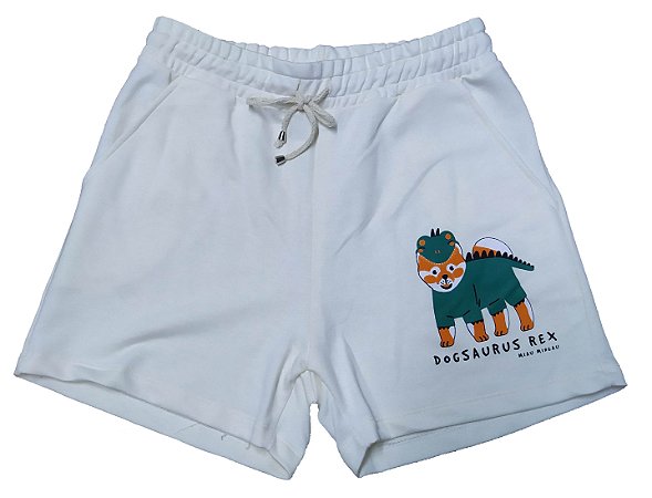 Short Feminino Moletinho Dogsauros Rex