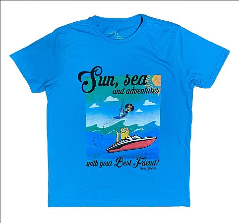 Camiseta Unissex Sun, Sea and Adventures