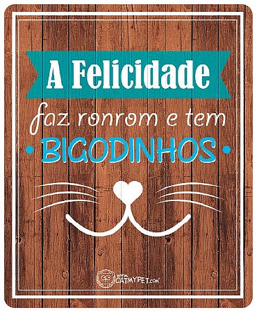 Placa Decorativa Bigodinhos