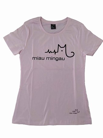 Camiseta Miau Mingau Logo Baby Look