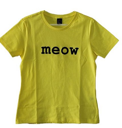 Camiseta Meow Baby Look