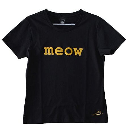 Camiseta Meow Baby Look