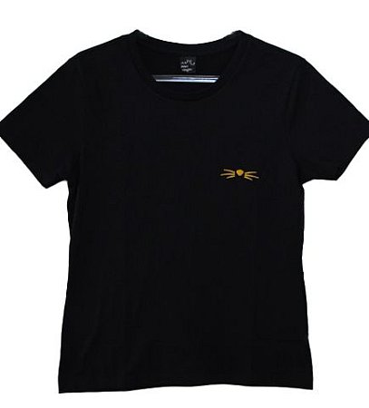 Camiseta Bigode de Gato Baby Look