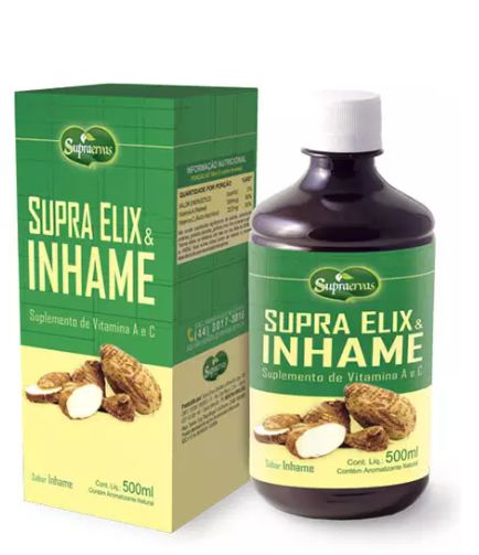Supra Elix Inhame 500ml Suplemento de Vitaminas A e C Supra Ervas