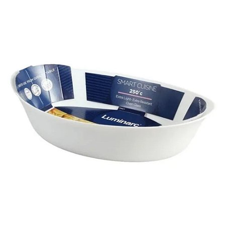 Travessa Branca em Vidro 38x28cm Smart Cuisine Luminarc