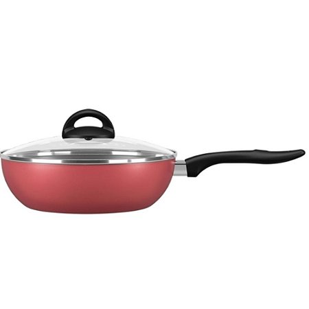 Frigideira com Tampa Wok Chilli 4,1 Litros Cereja - BRINOX