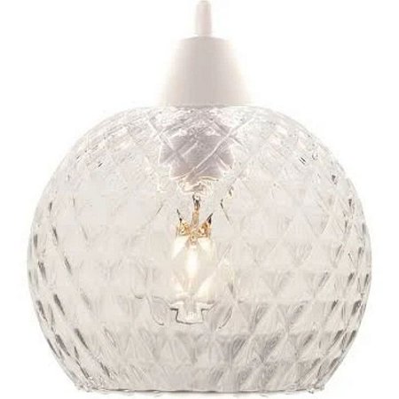 Pendente Yasmin Boreal 40W Transparente E27 - TASCHIBRA