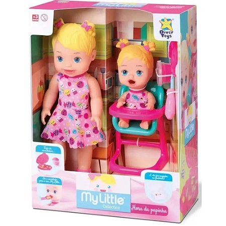Boneca e Bebê Hora da Papinha com Acessórios My Little