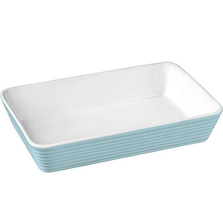 Travessa Retangular 32cm Porcelana Dynasty Azul - FULL FIT