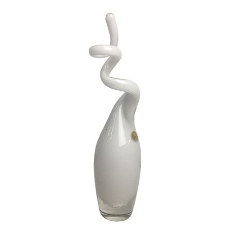 Gota Tears Retorcida em Vidro 30cm Branco - CRISTAIS LABONE