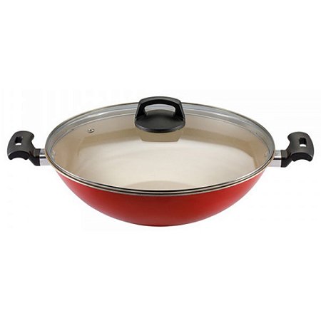Panela Wok Premium Antiaderente Ø32cm Cereja 4,5L Panelux