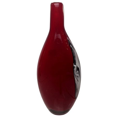 Vaso Alto Decorativo Murano 38cm Vermelho - São Marcos