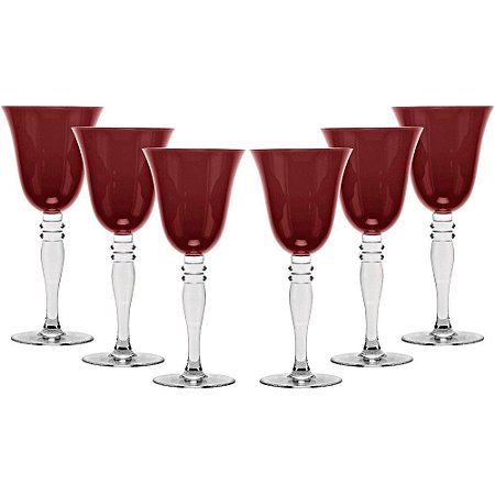 Jogo de Taças  6 peças para Vinho Versaille 230ml Vidro - GS