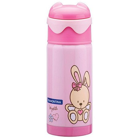 Garrafa Térmica Infantil  Le Petit 350ml Rosa - Tramontina