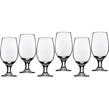 Jogo de taças 6 pçs p Cerveja 350ml  Maldive Vidro Pasabhaçe