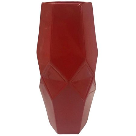 Vaso Decorativo Cancun 37cm Vermelha – Ana Claudia