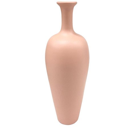 Vaso Garrafa Slim Rosa 43cm - May Home