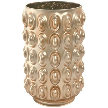 Vaso Decorativo em Vidro Dourado 30x19cm - Grillo