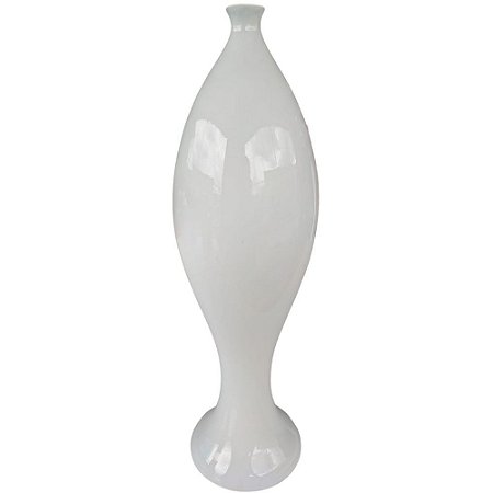 Vaso Decorativo Rivieira Cerâmica Branco 30 cm – Ana Maria