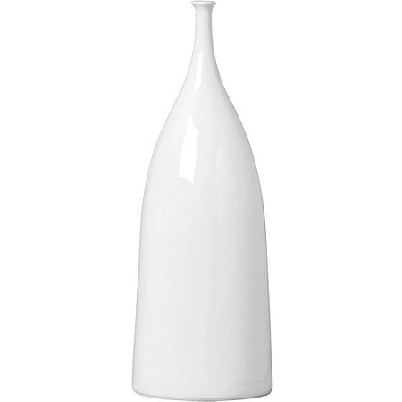 Vaso Decorativo Life Slin Cerâmica Branco 39 cm – ANA MARIA