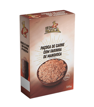 (NOVO) PAÇOCA DE CARNE DE SOL EMBALADA A VÁCUO - 300g