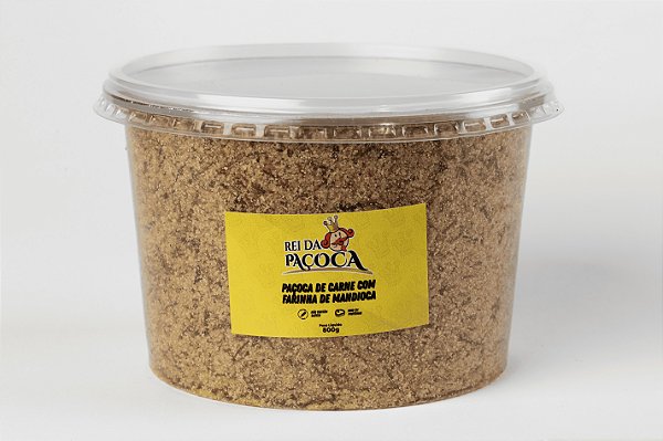 PAÇOCA DE FARINHA COM CARNE DE SOL - 800G