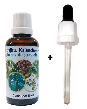 Extrato de Crajiru, Graviola, Oliveira, Kalanchoe e Ervas Finas Peruanas - 50 mL
