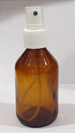 Frasco spray 80 mL em vidro âmbar (frasco vazio)
