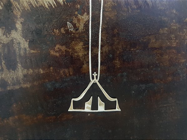 Colar Igrejinha em Prata 925