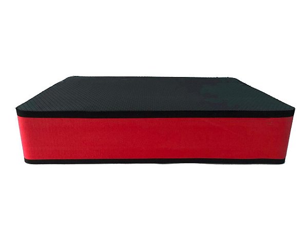 Step Pequeno com 10cm Vermelho/Preto