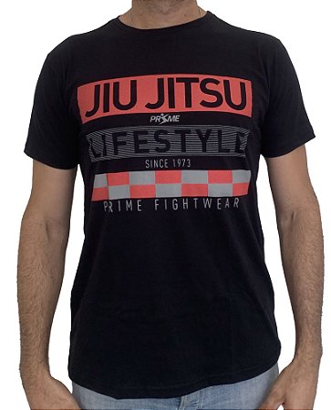 Camiseta T-Shirt JiuJitsu Life Style Preta